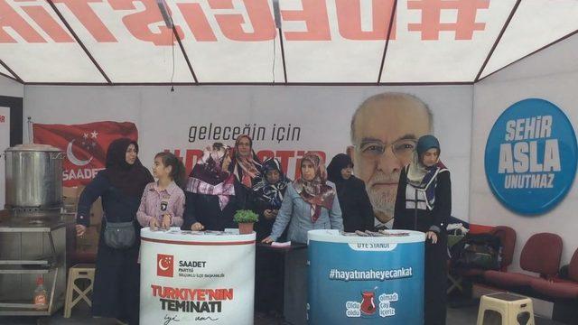 Konya'da Saadet Partililer