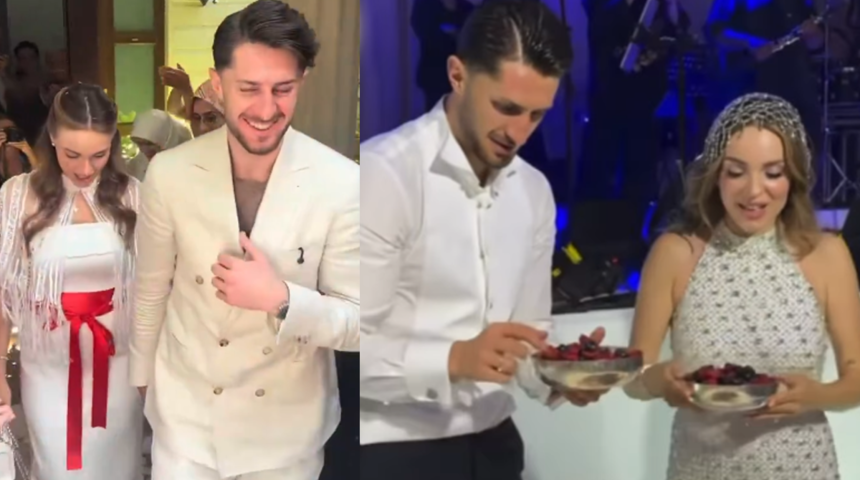 İsmail Y&uuml;ksek ve Esen Matraş evlendi! "Gelinliği son anda kapatmışlar gibi"