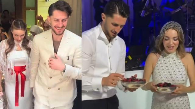 İsmail Yüksek ve Esen Matraş evlendi! Gelinliği son anda kapatmışlar gibi