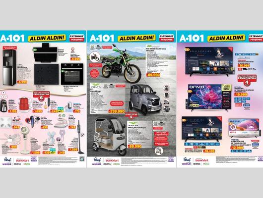 A101'e elektrikli ara&ccedil; geliyor! 23 Temmuz 2026 A101 kataloğu 