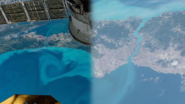 İstanbul'un turkuaz hali uzaydan böyle görüntülendi