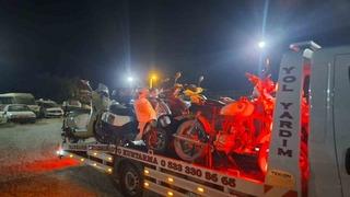 Datça’da motosiklet denetimi: 19 araç trafikten men edildi