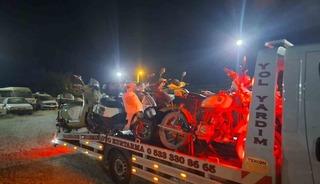 Dat&ccedil;a&rsquo;da motosiklet denetimi: "19 ara&ccedil; trafikten men edildi"
