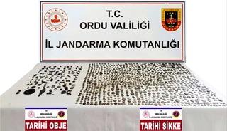 Ordu&rsquo;da &ccedil;ok sayıda sikke ve tarihi eser objeler ele ge&ccedil;irildi