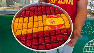 Gaziantep baklavası dünya şampiyonu İspanya renklerine büründü