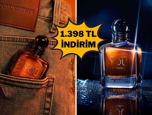 Hem modern hem klasik bir koku! Armani Stronger With You indirimde