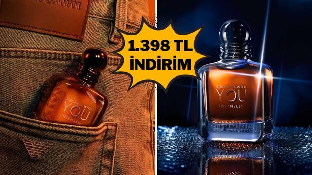Hem modern hem klasik bir koku! Armani Stronger With You indirime girdi