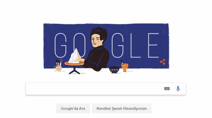 Google'dan F&uuml;reya Koral'a Doodle