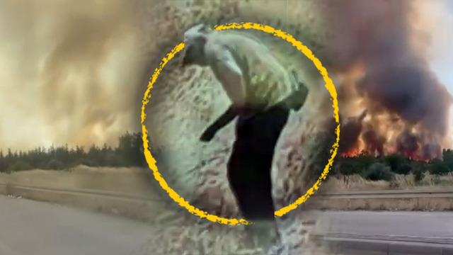Ormanı yakan şüpheli suçüstü kamerada! Görüntüler ortaya çıktı