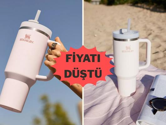 Yazın vazge&ccedil;ilmezi Stanley Quencher termosta indirim var!