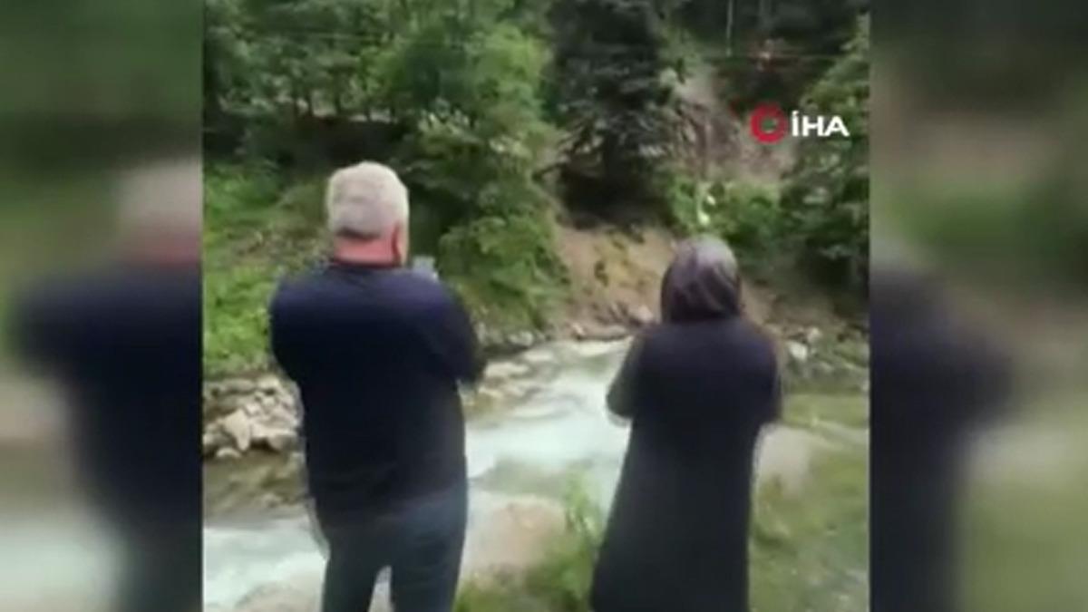 Uzungöl de can pazarı: Dengesini kaybedip dereye düştü, kurtarmak isteyen arkadaşı akıntıya kapıldı 3