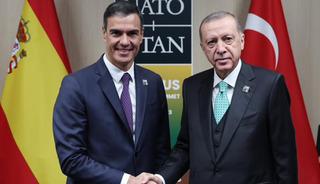 Cumhurbaşkanı Erdoğan İspanya lideri Sanchez'le g&ouml;r&uuml;şt&uuml;