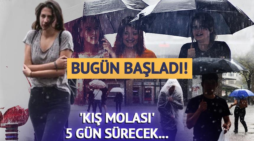 İstanbul hava durumu! Yaz sıcaklarına kış molası, bug&uuml;n başlıyor
