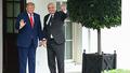 L�bnan lideri Trump'a methiyeler dizdi! 'Aferini' kap�nca a�z�ndaki baklay� ��kard�