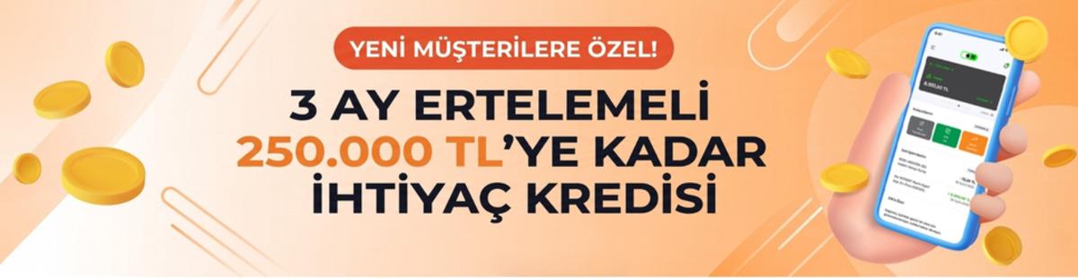 Yeni m&uuml;şterilere &ouml;zel 3 ay ertelemeli ihtiya&ccedil; kredisi fırsatı!