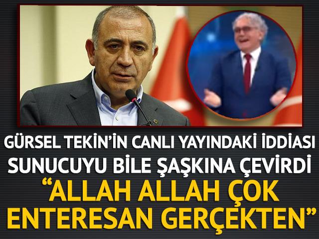 G&uuml;rsel Tekin'in iddiası sunucuyu bile şaşırttı: "Allah Allah &ccedil;ok enteresan ger&ccedil;ekten"