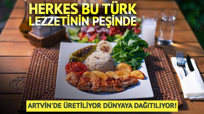 Artvin'de &uuml;retiliyor d&uuml;nyaya dağıtılıyor!