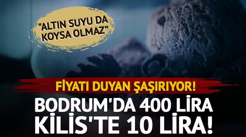 Bodrum'da 400 TL, Kilis'te 10 TL! Aynı &uuml;r&uuml;nde dev fark