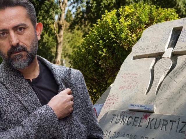 Tuncel Kurtiz'in mezarlığının son hali Nail Kırmızıg&uuml;l'&uuml; isyan ettirdi