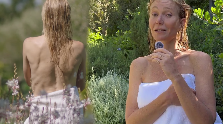 38 dolarlık duş jelini tanıttı! Gwyneth Paltrow yine &ccedil;ok cesur