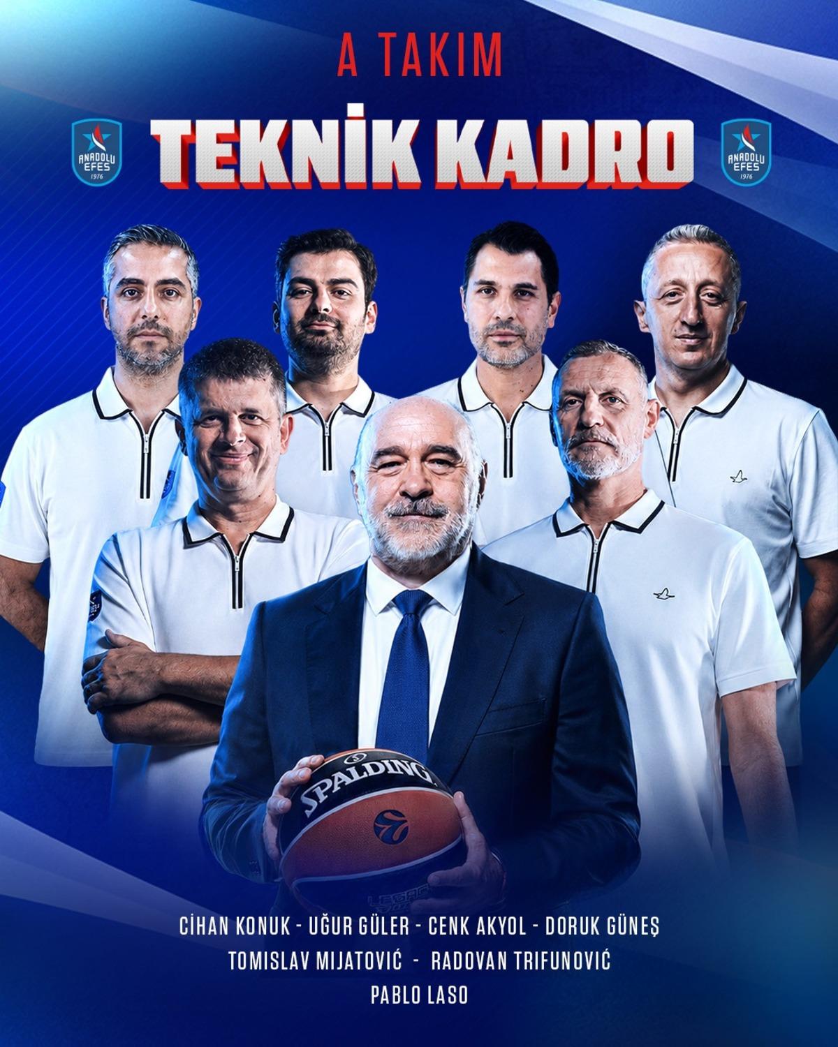 Anadolu Efes te yeni dönem! Pablo Laso nun teknik ekibi açıklandı 1