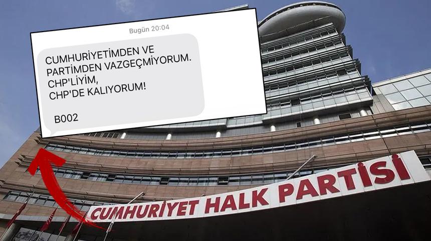 Sosyal medyada g&uuml;ndem olan iddia! İstifalar sonrası CHP'lilerin telefonlarına bu mesaj gitti