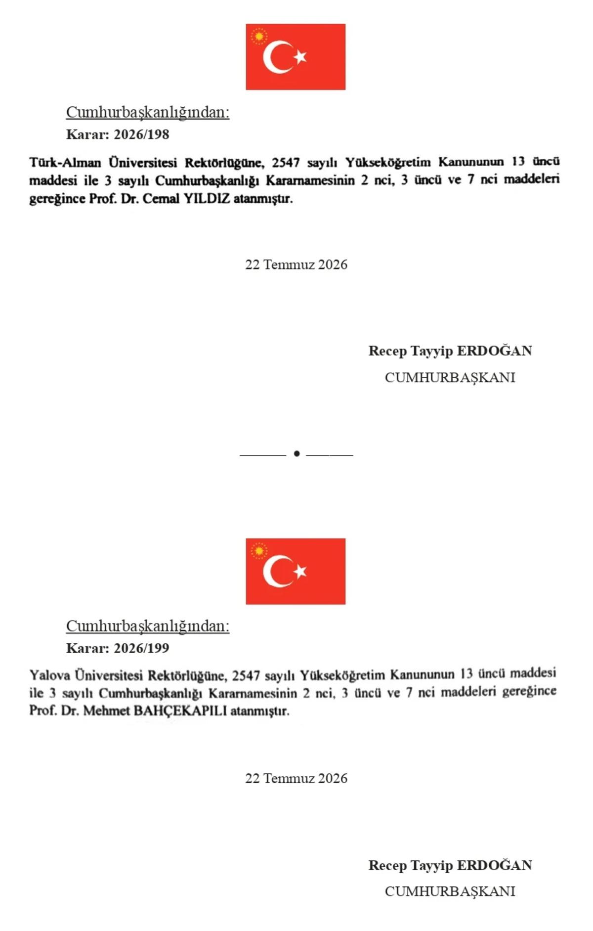 Cumhurbaşkanı Erdoğan imzaladı, 8 &uuml;niversiteye yeni rekt&ouml;r atandı: İşte rekt&ouml;r&uuml; değişen &uuml;niversiteler 5