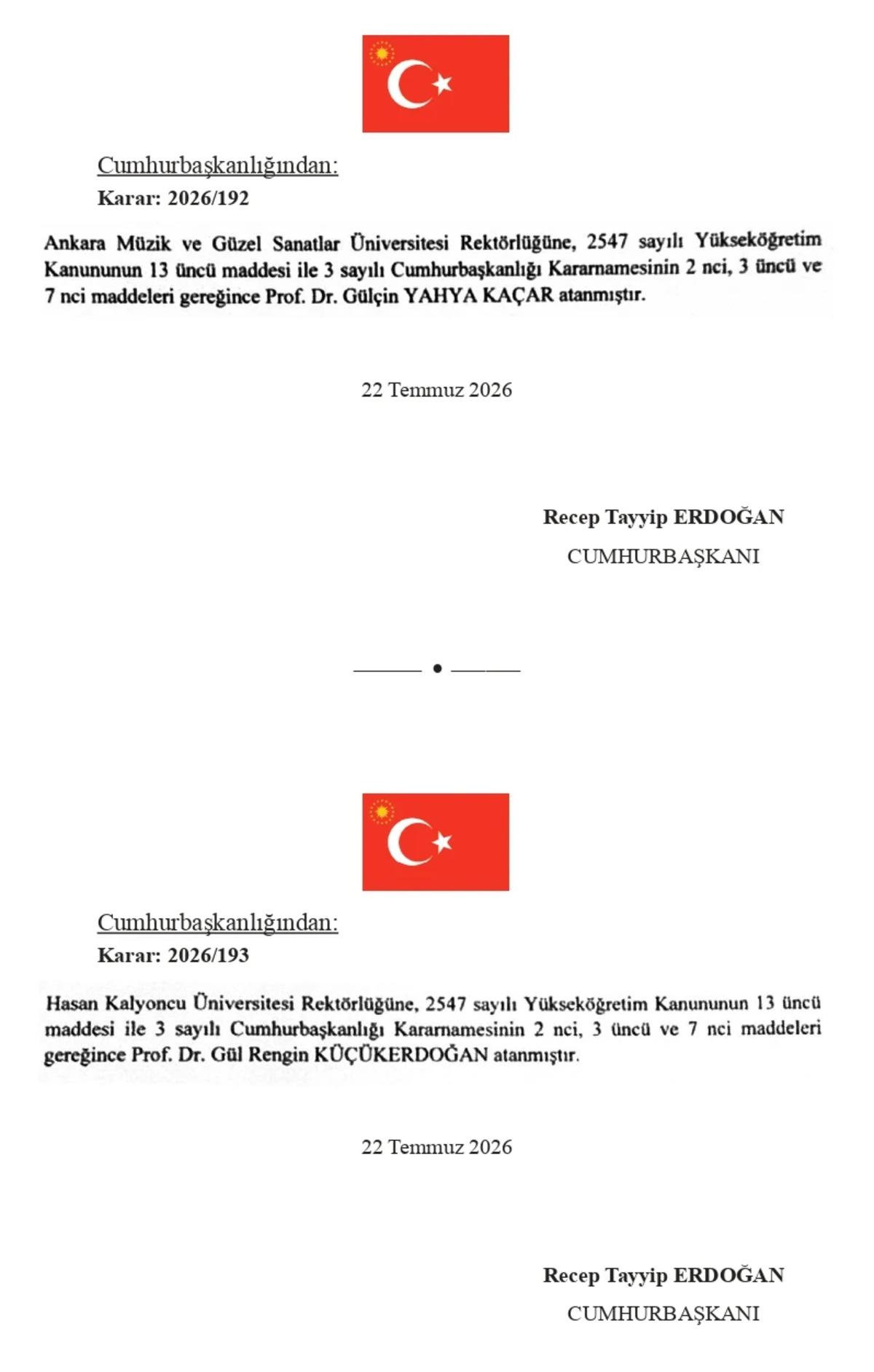 Cumhurbaşkanı Erdoğan imzaladı, 8 &uuml;niversiteye yeni rekt&ouml;r atandı: İşte rekt&ouml;r&uuml; değişen &uuml;niversiteler 2