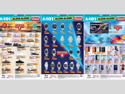 A101'e Seiko saat geliyor! 23 Temmuz 2026 A101 kataloğu 