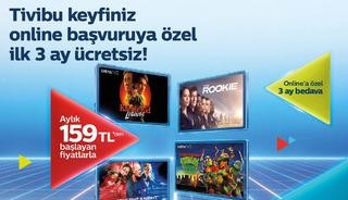 Tivibu&rsquo;dan yeni m&uuml;şterilere &ouml;zel ilk 3 ay &uuml;cretsiz eğlence paketi