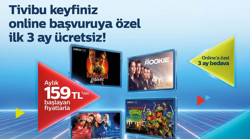 Tivibu&rsquo;dan yeni m&uuml;şterilere &ouml;zel ilk 3 ay &uuml;cretsiz eğlence paketi