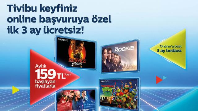 Tivibu’dan yeni müşterilere özel ilk 3 ay ücretsiz eğlence paketi
