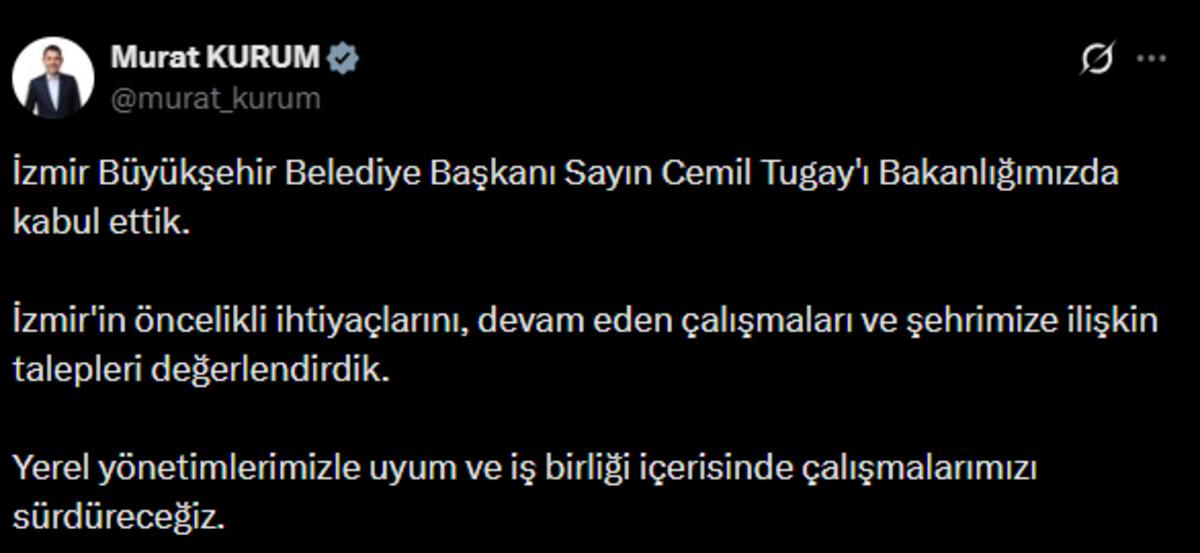 CHP den istifa etmişti! Cemil Tugay dan Murat Kurum a dikkat çeken ziyaret 2