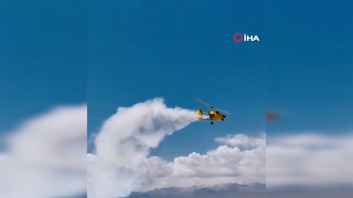 Gyrocopter turistler &uuml;zerine d&uuml;şt&uuml;: 2 kişi ağır yaralandı! 1