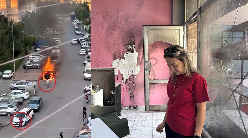 Reddedilince dehşet sa&ccedil;tı! Hayatını yakarım deyip hem d&uuml;kkanı hem arabayı ateşe verdi