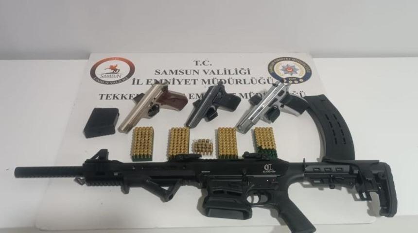 Samsun'da ruhsatsız silah operasyonu