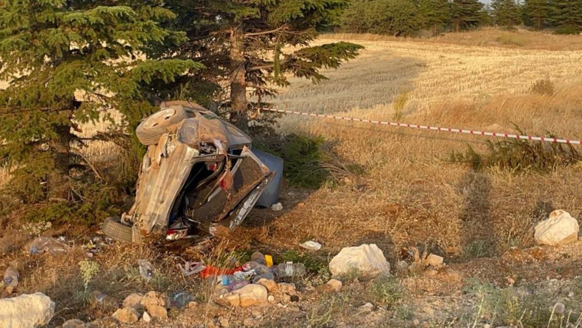 Karaman’da otomobil şarampole takla attı: 1 yaralı 2