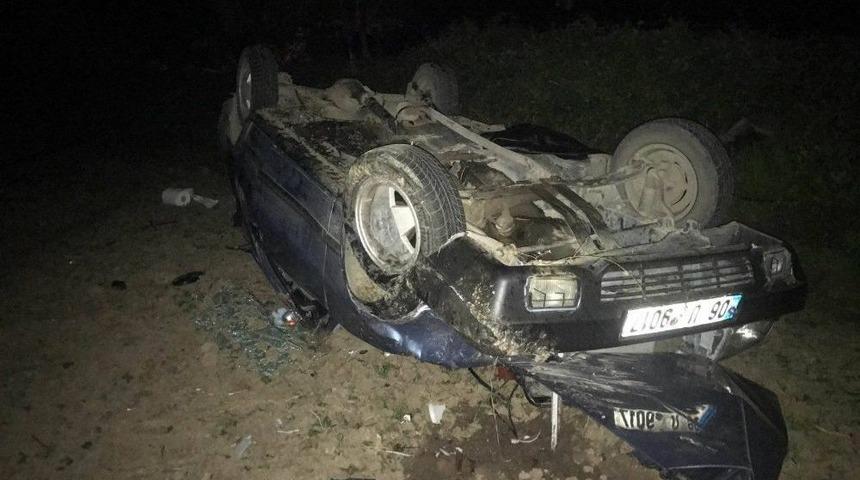 Otomobil Takla Attı: 3 Yaralı