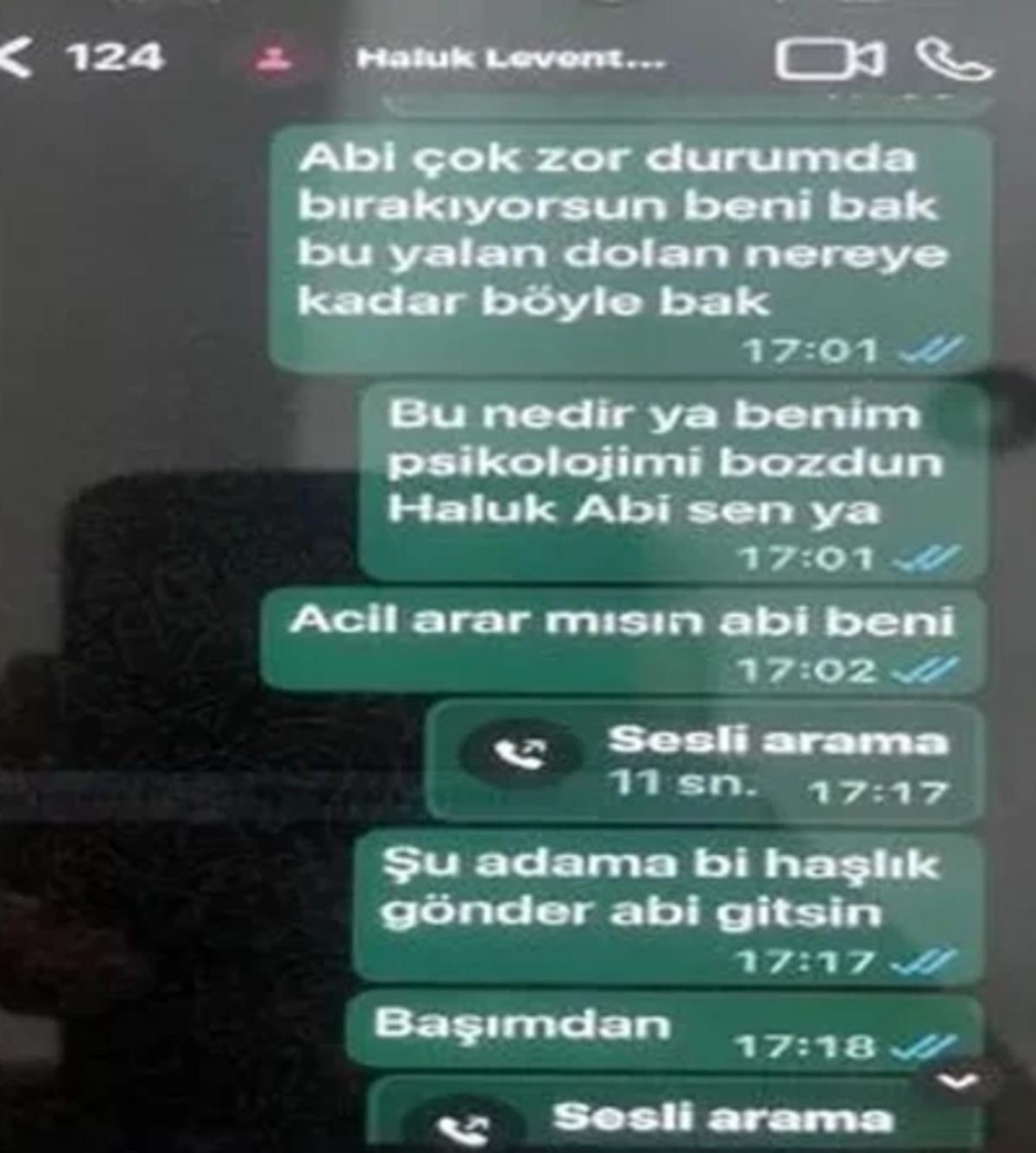 Yazışmalar ortaya çıktı! Avukat ve galerici de var... "Psikolojimi bozdun Haluk abi" 3