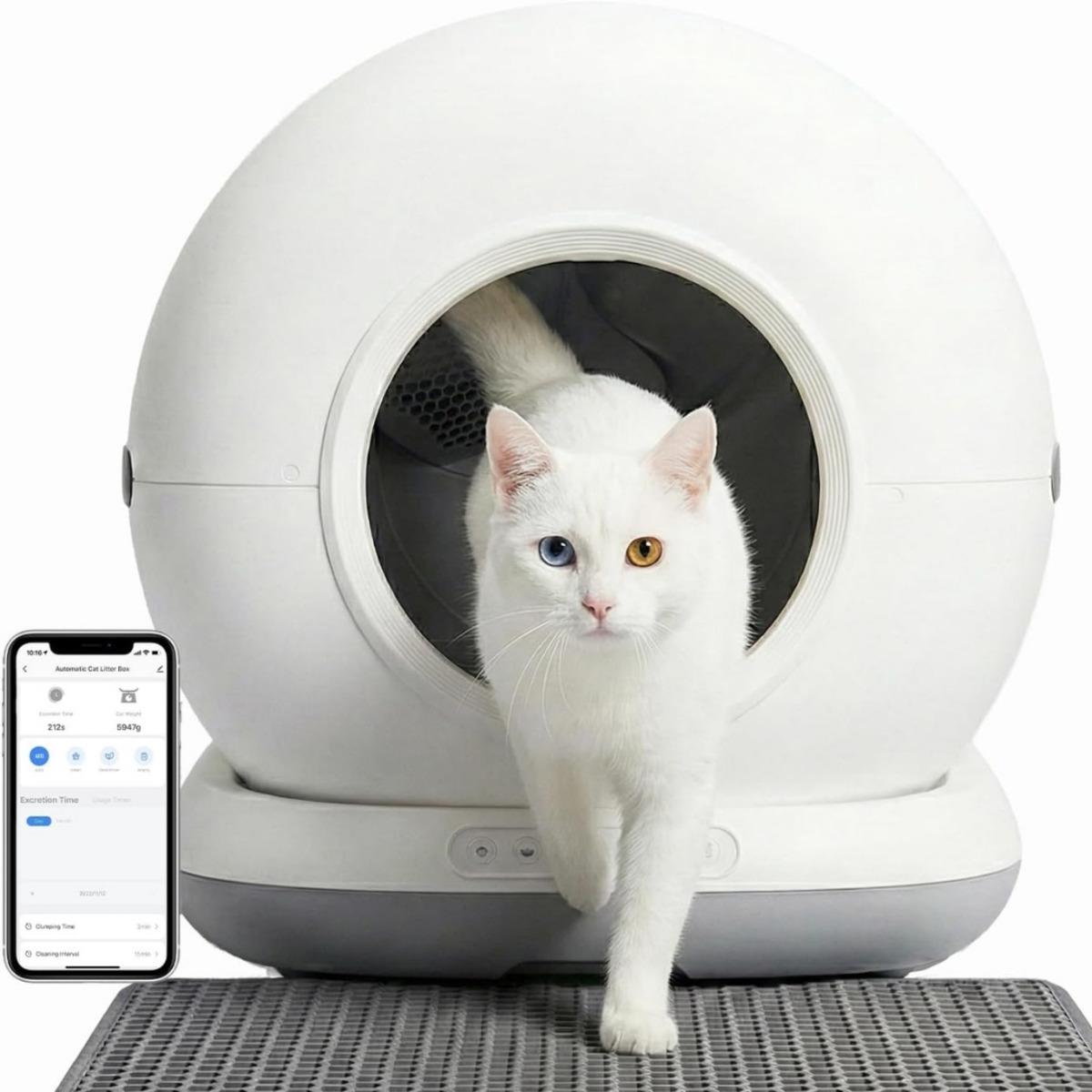 Fiyatı düştü! Haustier CB001 Gri Akıllı Otomatik Kedi Tuvaleti indirimde 1