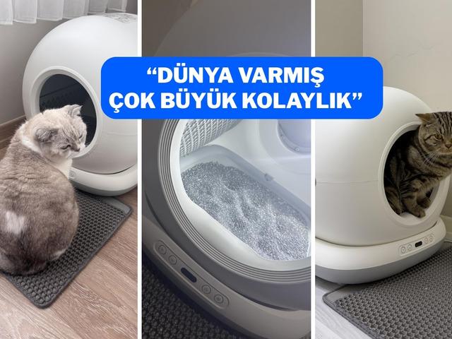 &Ccedil;ok satanlar listesinde! Akıllı kedi tuvaleti 2300 TL indirimde
