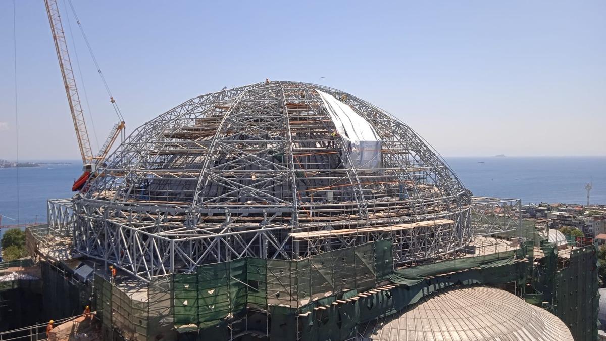 Ayasofya Camii nde restorasyonda yeni d&ouml;nem! Bakan Ersoy: "&Ouml;nemli bir aşamayı daha başlattık" 7