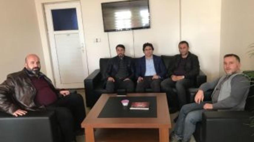 Patnos Gazeteciler Cemiyetinden Ak Parti İl&ccedil;e Başkanı Din&ccedil;&rsquo;e Ziyaret