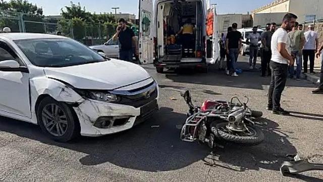 Siirt’te otomobil ile motosiklet çarpıştı