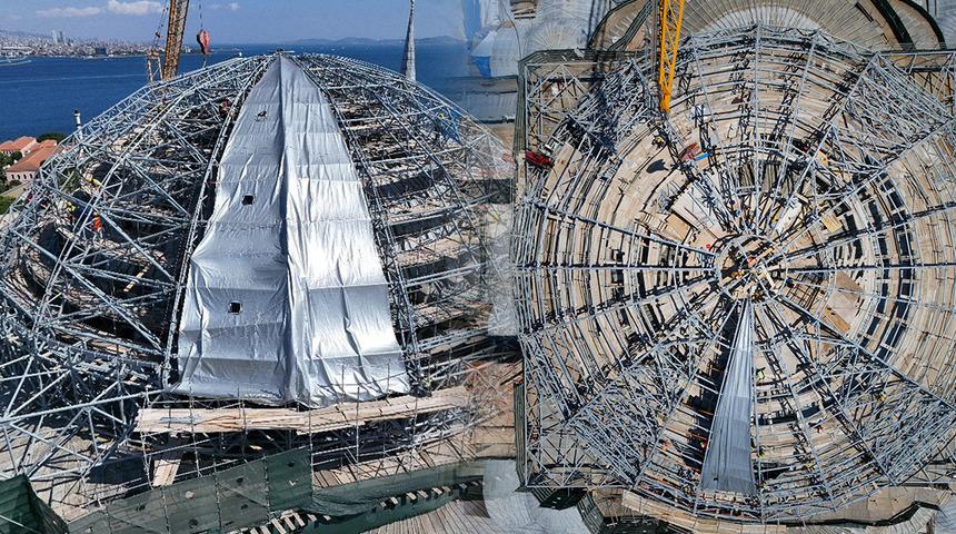Ayasofya'da yeni aşamaya ge&ccedil;ildi! İlk kez g&ouml;r&uuml;lecek