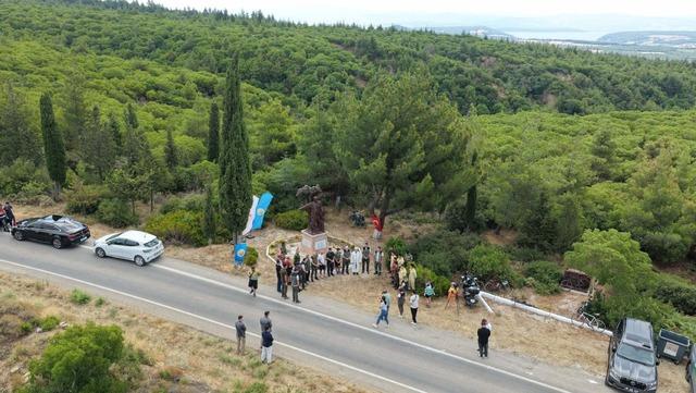 &Ccedil;anakkale de orman yangınında şehit olan b&ouml;lge m&uuml;d&uuml;r&uuml; t&ouml;renle anıldı 2