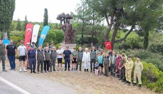 &Ccedil;anakkale'de orman yangınında şehit olan b&ouml;lge m&uuml;d&uuml;r&uuml; t&ouml;renle anıldı