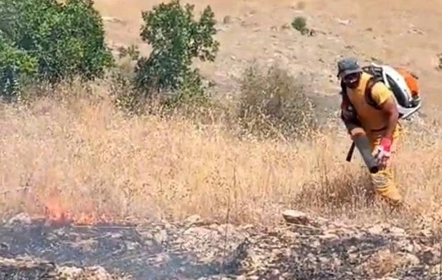 Diyarbakır&rsquo;da &ouml;rt&uuml; ve orman yangını 1