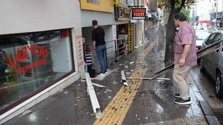 4’üncü kattan aşağı düştü, şans eseri ölen ya da yaralanan olmadı