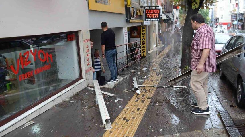 4&rsquo;&uuml;nc&uuml; kattan aşağı d&uuml;şt&uuml;, şans eseri &ouml;len ya da yaralanan olmadı